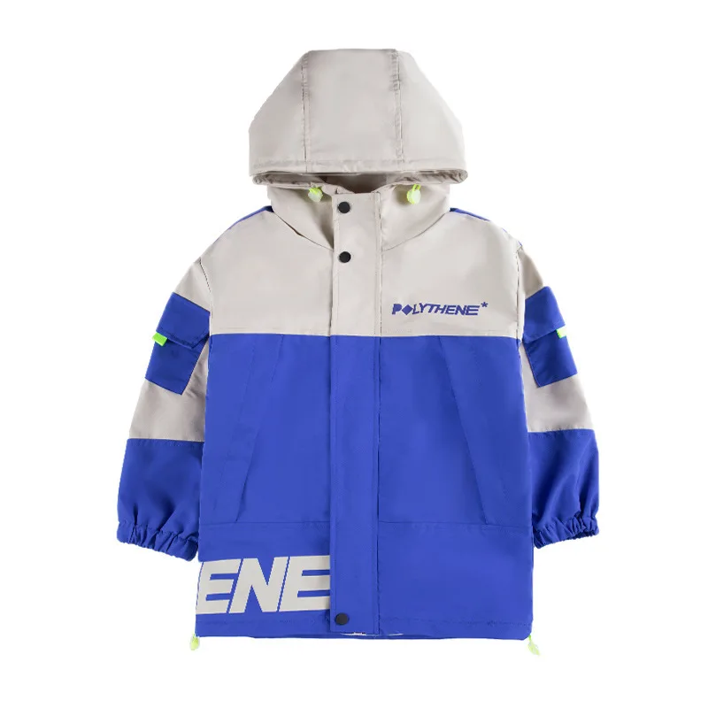 

Hooded Spring Autumn Boy Coat Jackets Overcoat Top Kids Teenage Gift Children Clothes Gift Formal School High Quality