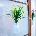 1 шт. DIY волшебный, резиновый силиконовый липкий цветок на стену ваза контейнер цветок бутылка
