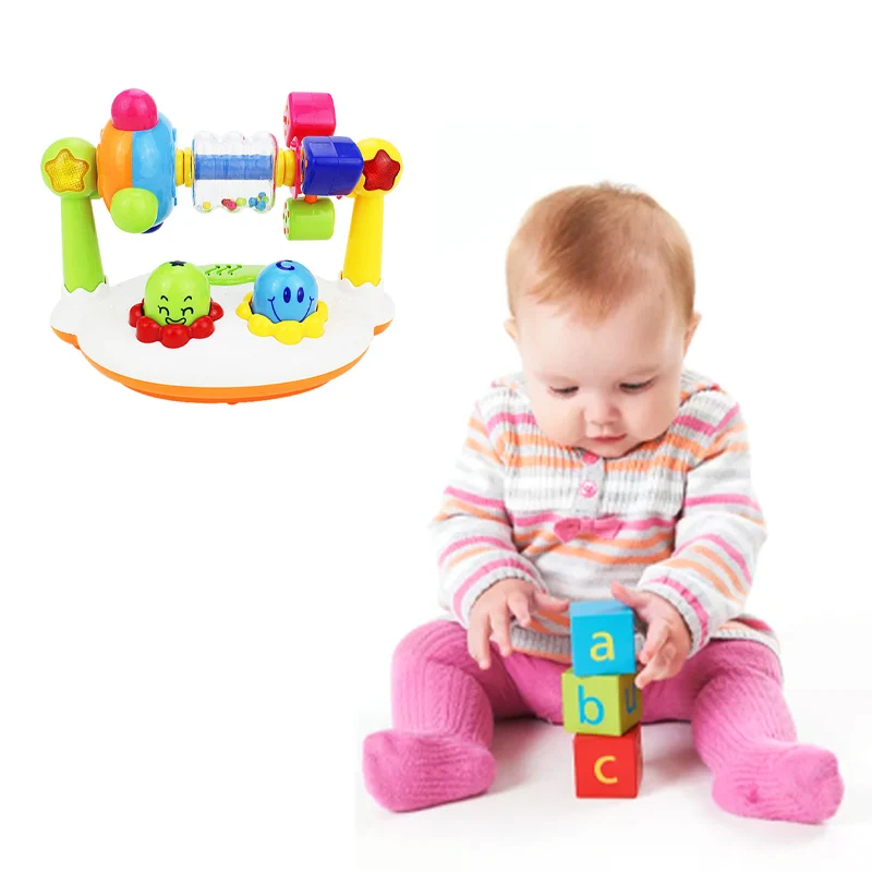 Детские вращающаяся освещение Фитнес рамка для новорожденных поворот