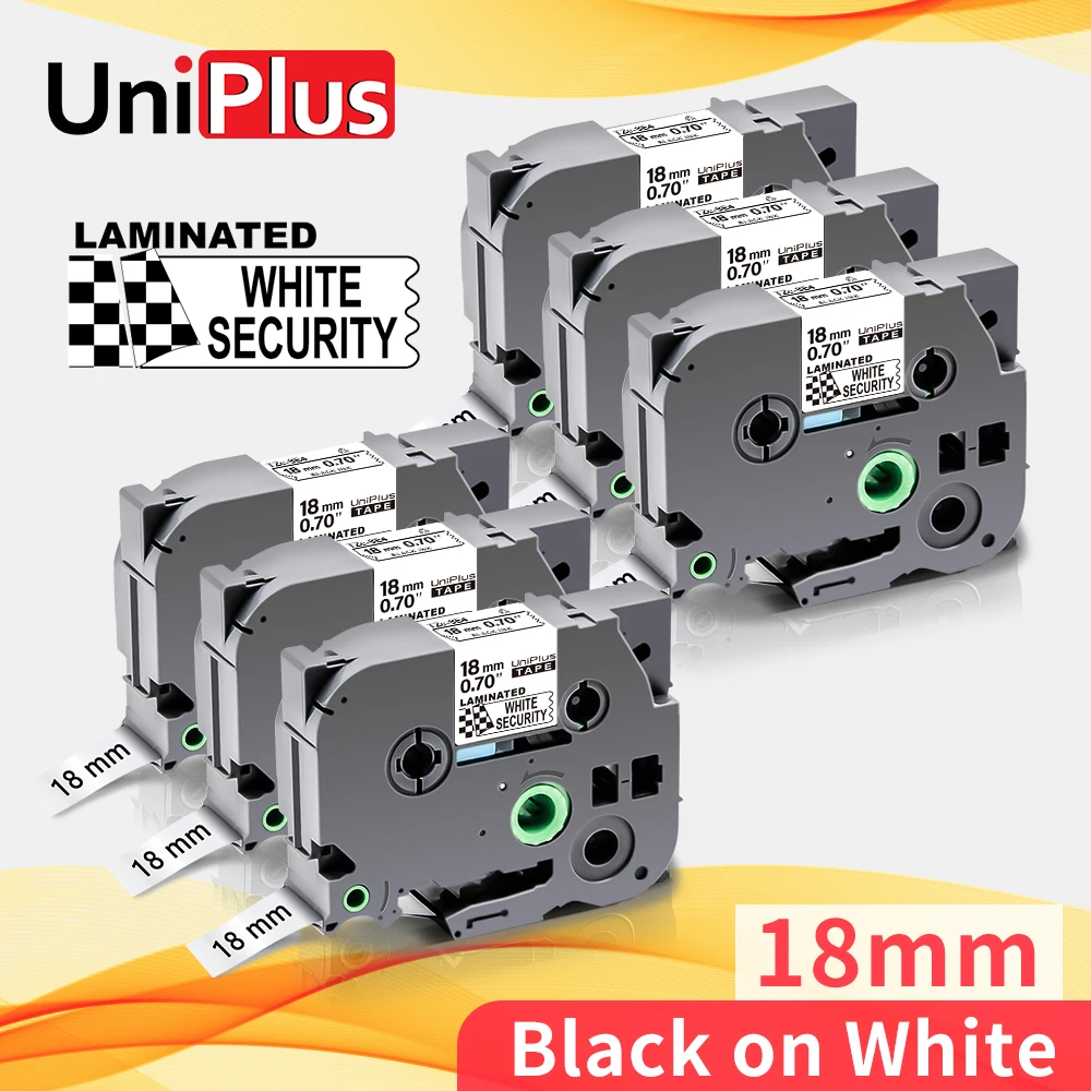 UniPlus 6PK 12/18 мм SE3 безопасности запечатанных лент для ламинированная лента замены SE4