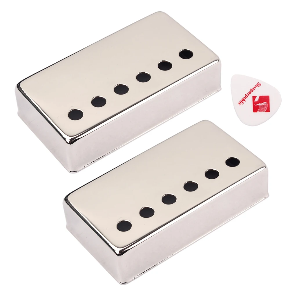 

2 X Single Coil Neck And Bridge Pickup Cover Pickup Cap For LP SG Eiphone Guitar
