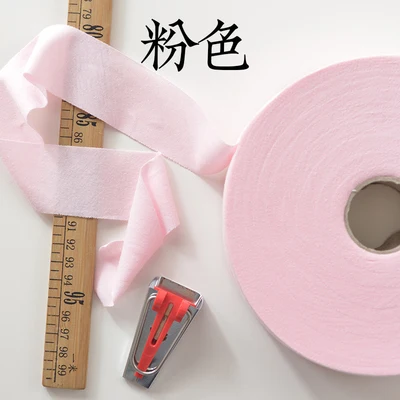 pink 5 м/лот, трикотажная лента, хлопок, эластичная боковая ткань, полоска для детской одежды, нагрудник, простыня T994 - Цвет: pink