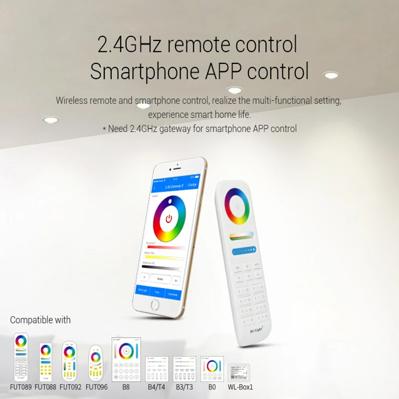 Потолочный светодиодный светильник MiBoxer 6 Вт 9 12 15 18 25 RGB + CCT FUT060 061 062 FUT063 FUT064 FUT065 FUT066