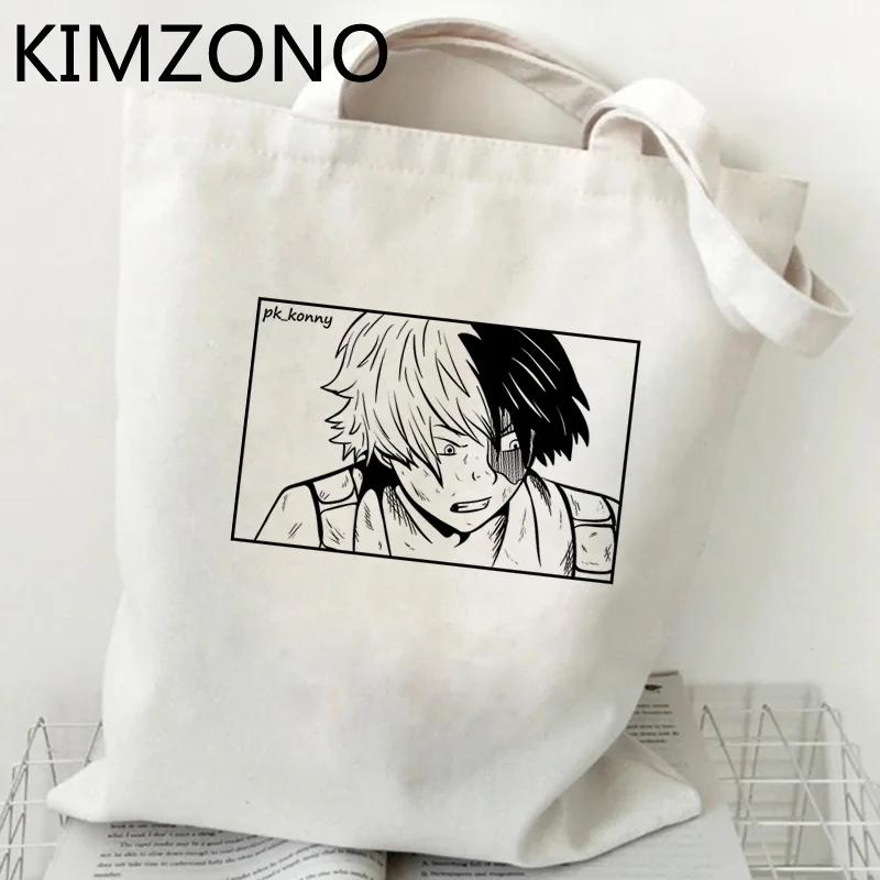 

Женская сумка для покупок My Hero моя геройская академия, Джутовая сумка, сумка для покупок, Джутовая сумка, многоразовая сумка, ткань