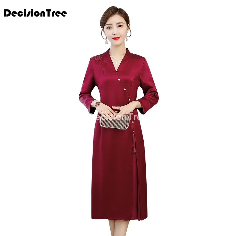 2021 современный cheongsam женское короткое Кружевное платье Ципао китайское вечерние