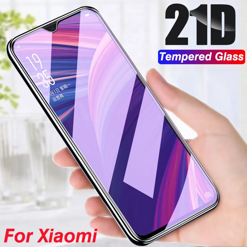 Закаленное стекло 21D с изогнутыми краями для Xiaomi Mi 9 9t Pro Защита экрана xiaomi SE 8 Lite 9x