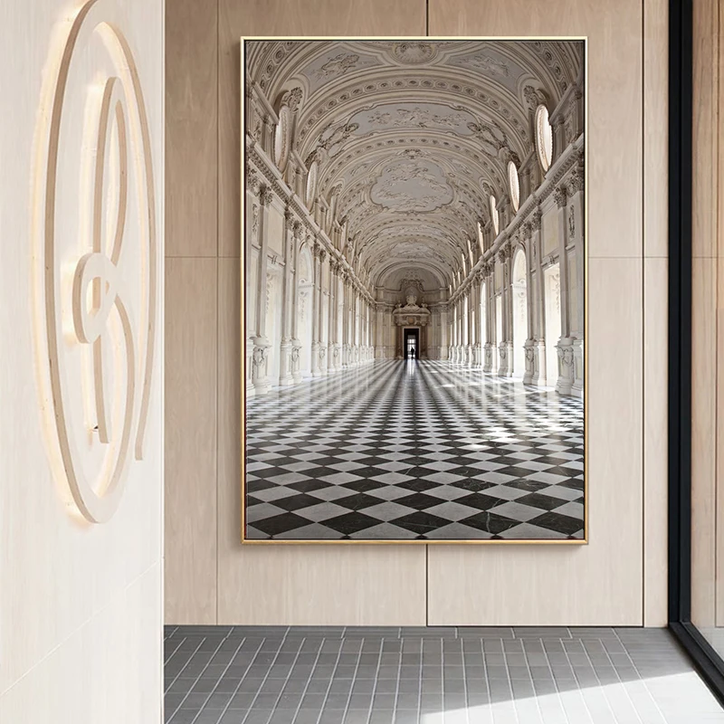 Картина на холсте в скандинавском стиле бесконечная галерея философский постер