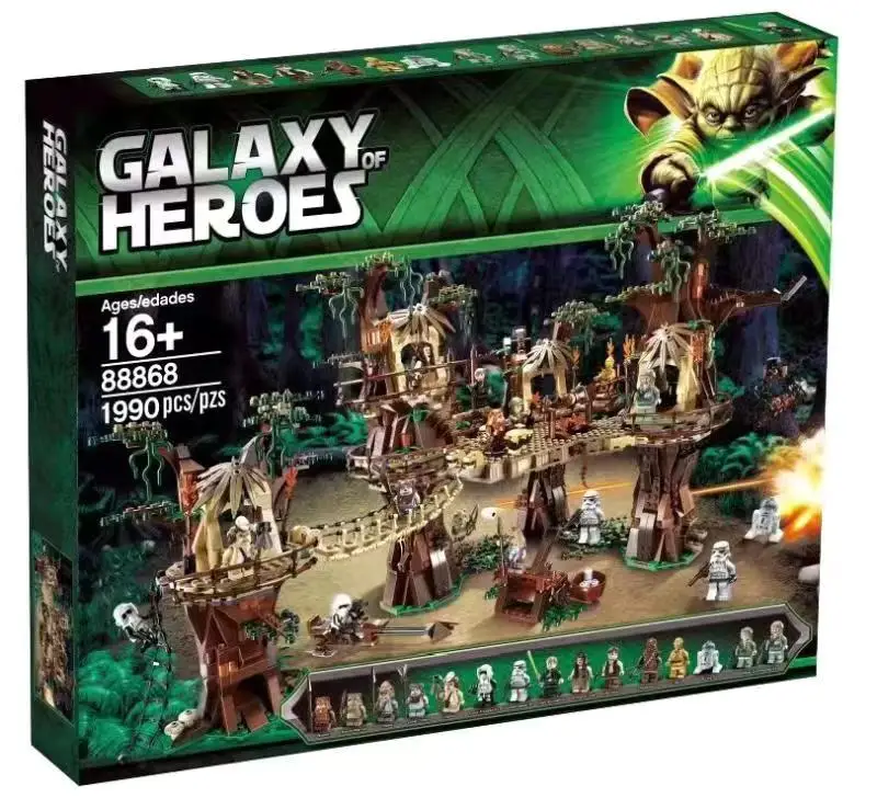 

Star 1990pcs Model Ewok Village Building Blocks 05047 Juguete Para Construir Bricks Wars for Children Christmas Gifts Toy 10236