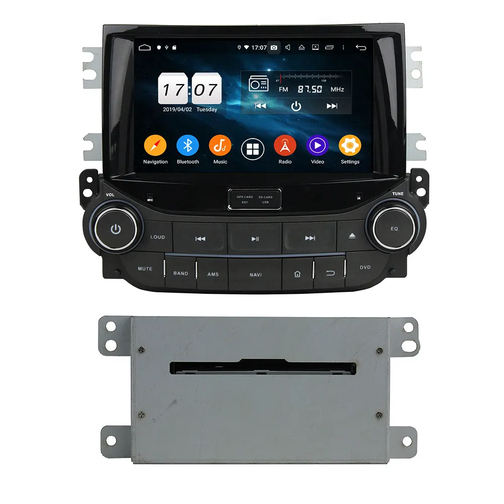 DVD-плеер Автомобильный 8 дюймов 2 Din 6 ядер PX6 Android 9 0 для Chevrolet Malibu 2015 аудио радио