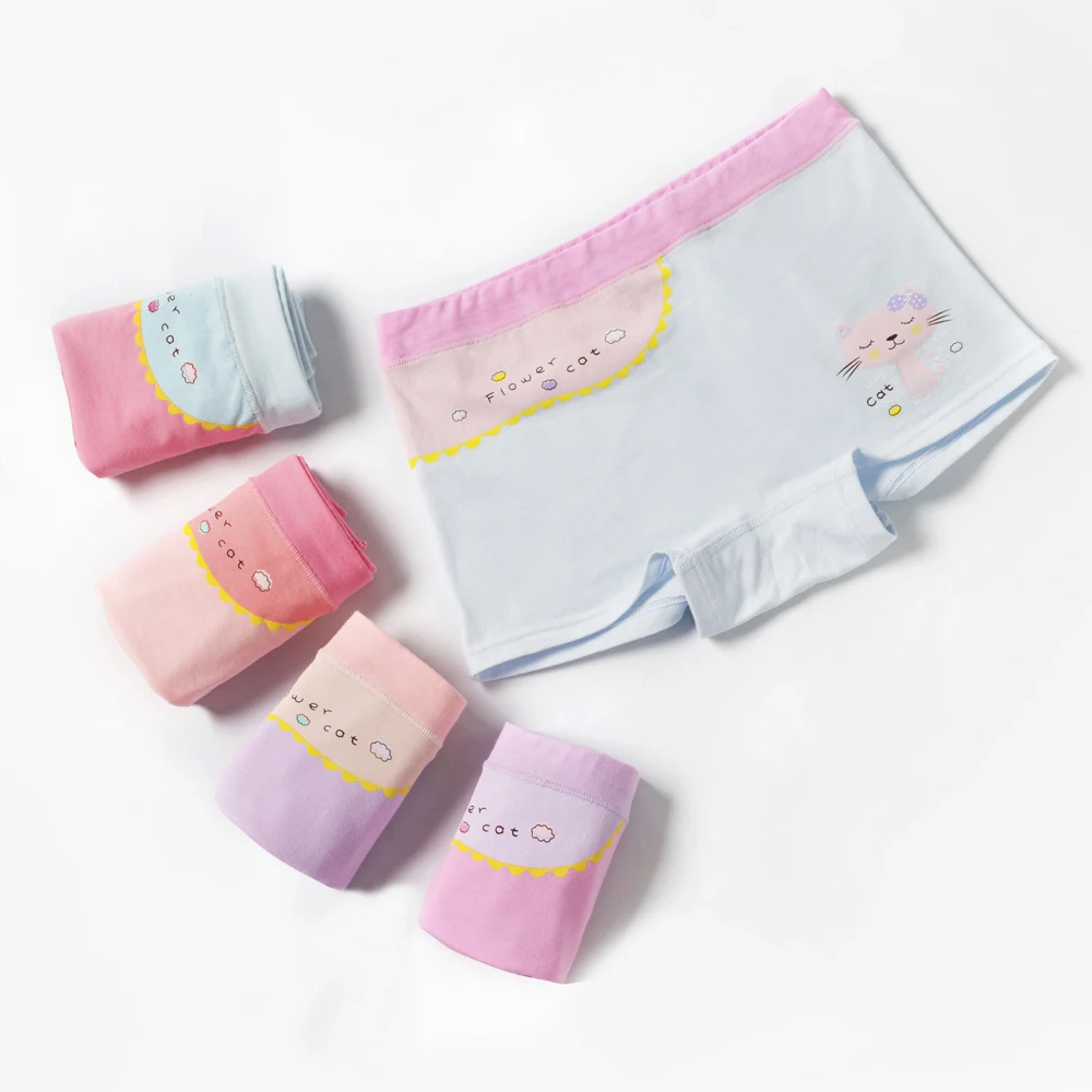 

Panties for Girls Cotton Underwear Four Seasons Shorts Children Clothing Cute Underpants Size 2T-14T Random Color 3pcs, 4pcs, 5