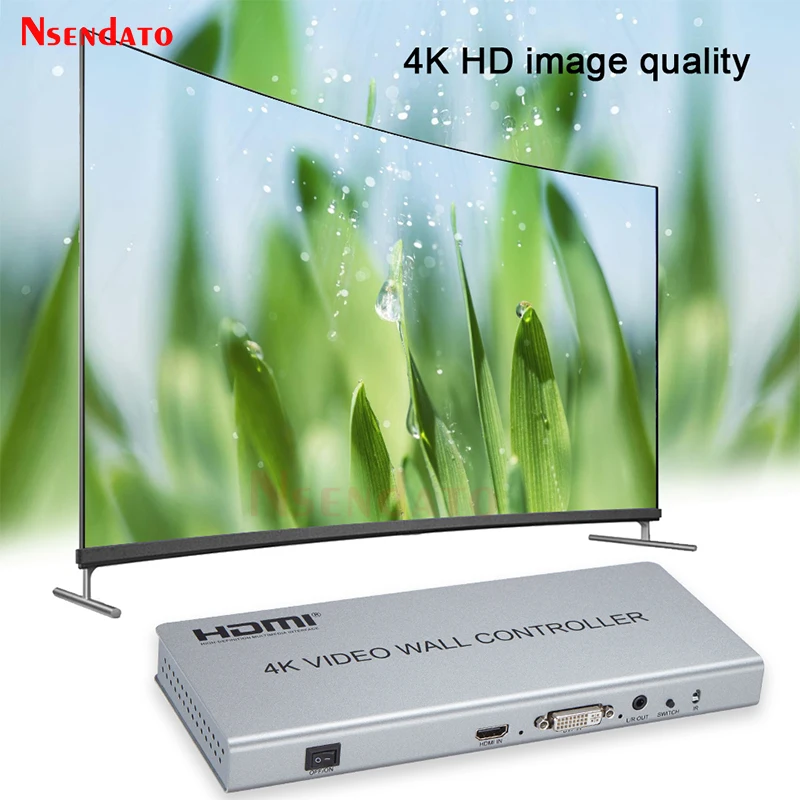 Настенный видеоконтроллер 2x2 1x2 1x3 1x4 2x1 3x1 4x1 4K DVI HDMI | Электроника