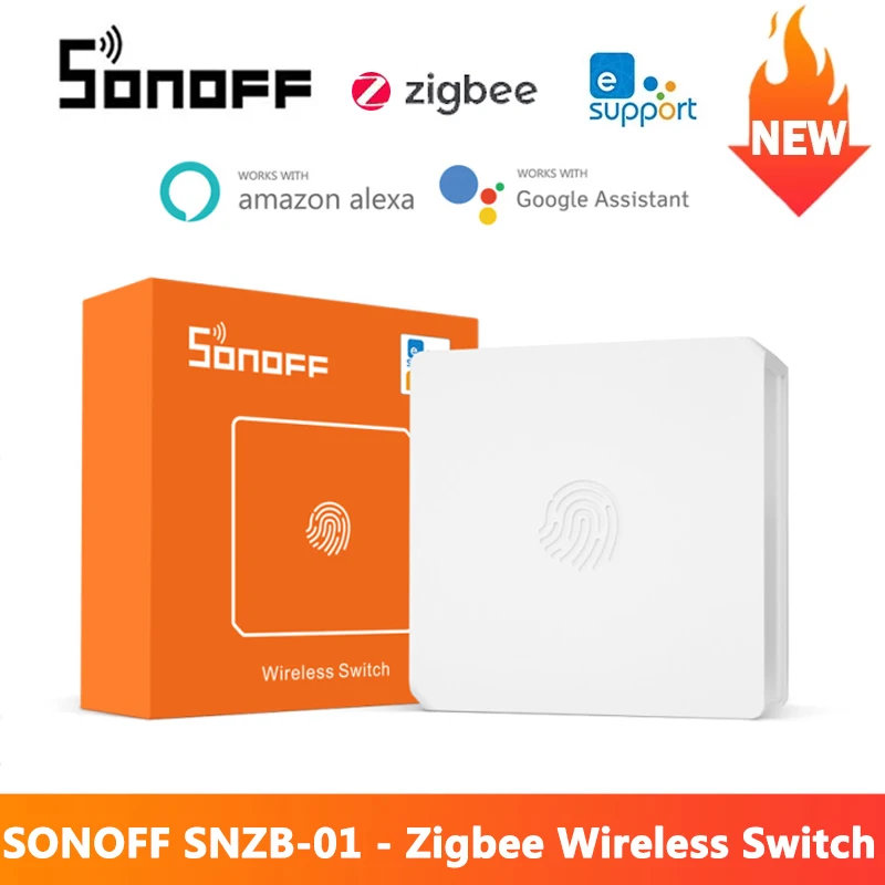 SONOFF SNZB-01 Zigbee Mini Wireless Smart Button Switch EWeLink APP Remote Control Smart Home Switch Works With ZBBridge IFTTT