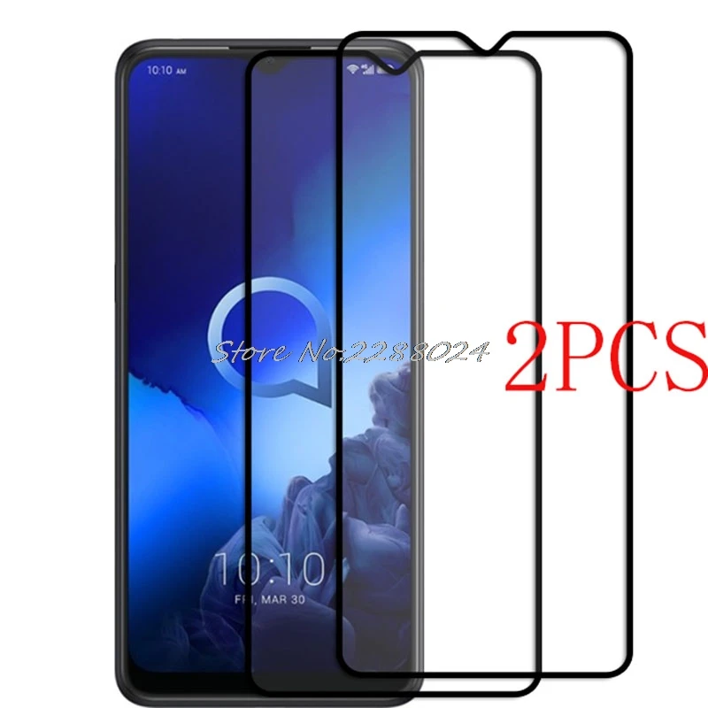 Защитное стекло для Alcatel 3X (2019) полное покрытие закаленное 9H 2.5D пленка 2019 2 шт. -
