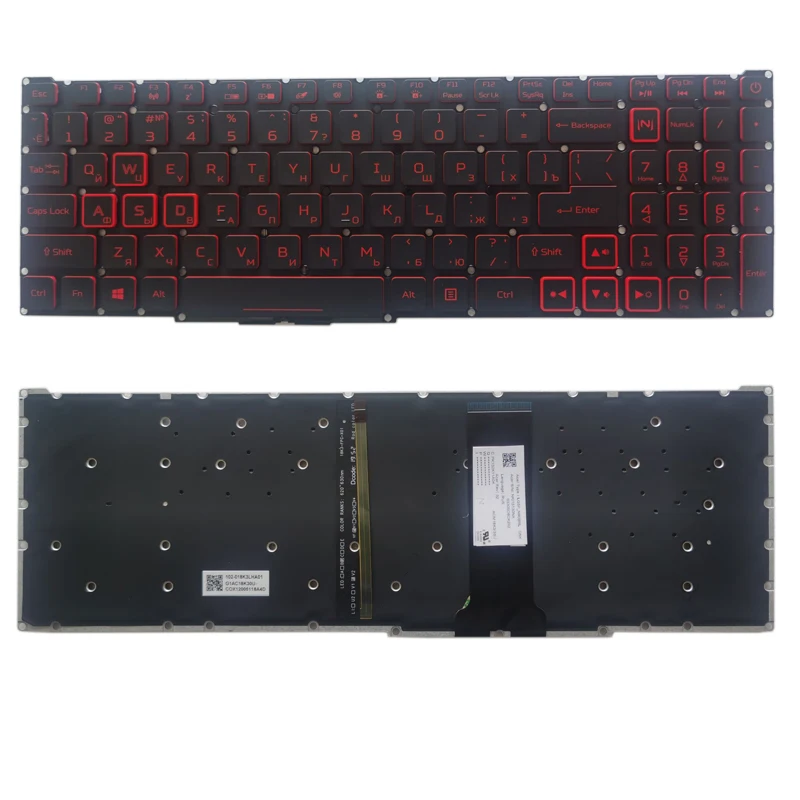 

NEW Russian/RU laptop keyboard For ACER Nitro 5 AN515-54 AN515-55 AN515-43 Nitro 7 AN715 51 AN715-51 LG5P LG5P_N90BRL backlit