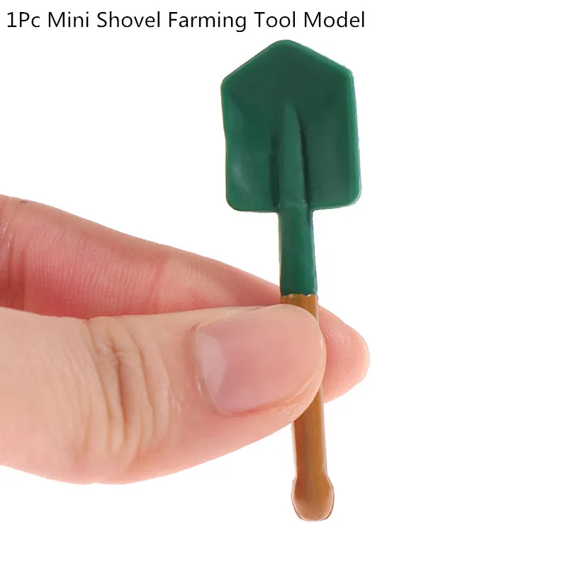 

1pc Kawaii Dollhouse Miniature Shovel Farming Tool Model Toy Cute Doll House Garden Decoration Doll Accessories
