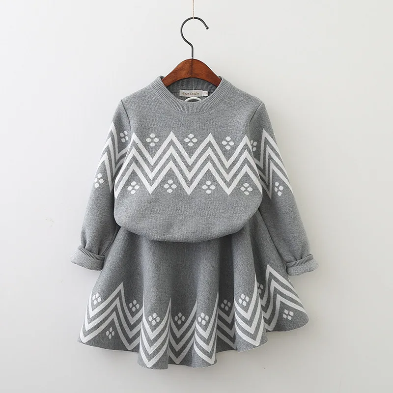 Детское платье принцессы для девочек Повседневный пуловер элегантное детское