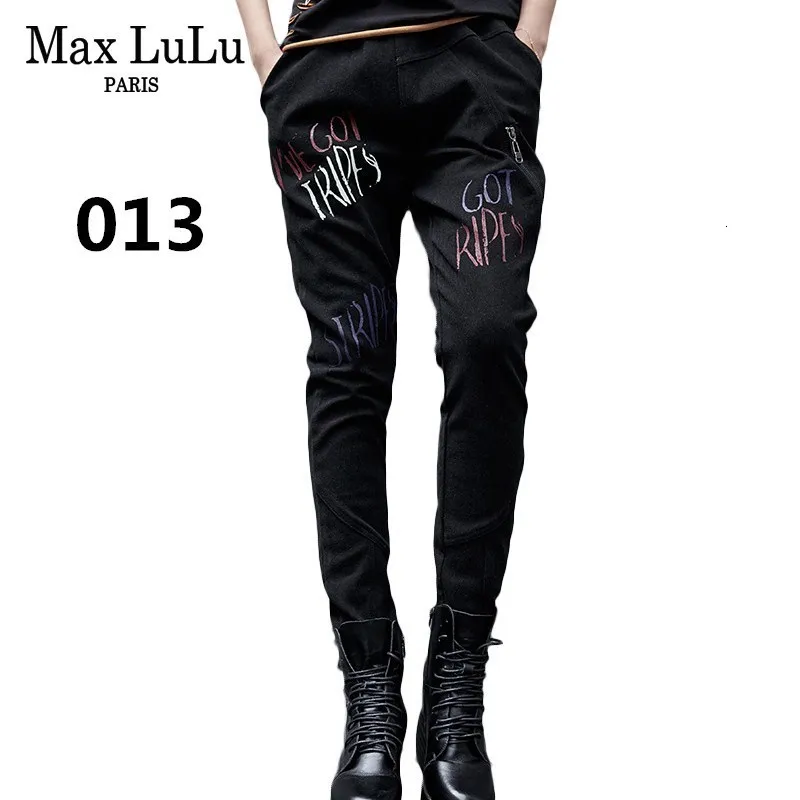 Max LuLu Роскошные корейские стильные женские винтажные панк уличные женские рваные джинсы черные брюки женские джинсовые брюки размера плюс