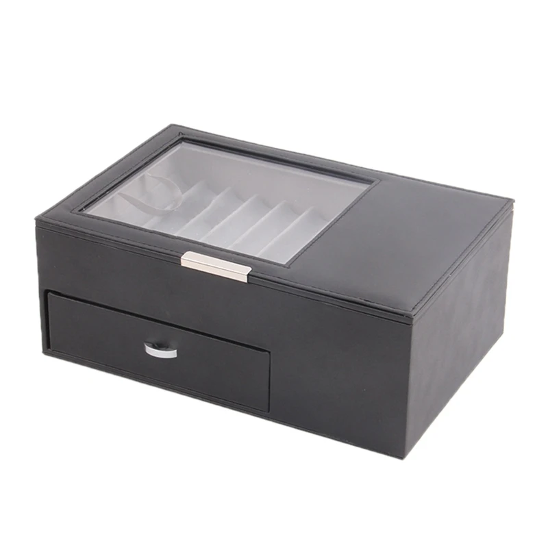 Двойной-Слои ручка коробки кожаная Дисплей коробка 14 знака после запятой PU Ручка