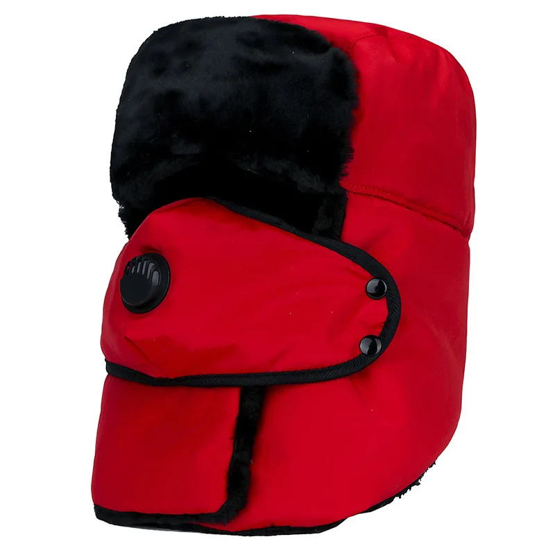 Мужская шапка FJHERLMOS Корейская теплая хлопковая уличная с защитой от холода Lei Feng