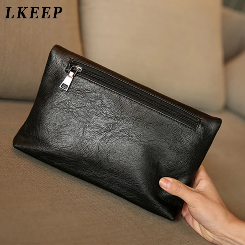 

2022 Latest Fashion Woman PU Leather Envelope Bag Casual Clutch Bag Handbag Wallet Bag Black Women Clutch