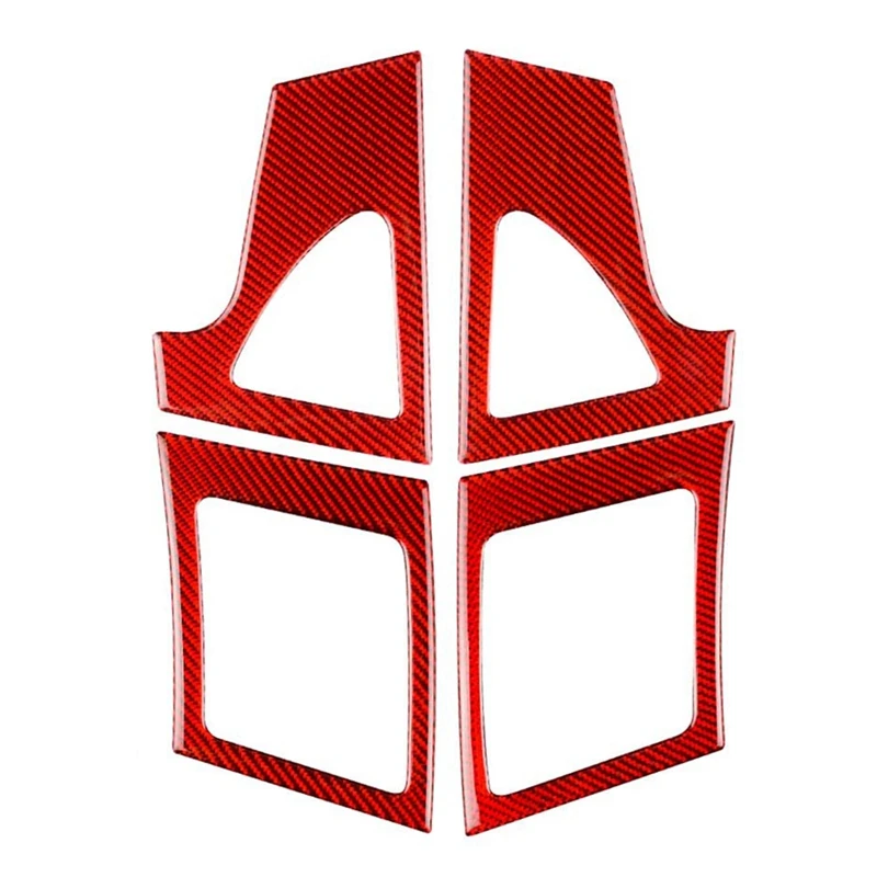 

Для Mitsubishi Lancer 2008-2015 наклейка на приборную панель из углеродного волокна с боковым отверстием для вентиляционного отверстия Крышка отделка ...