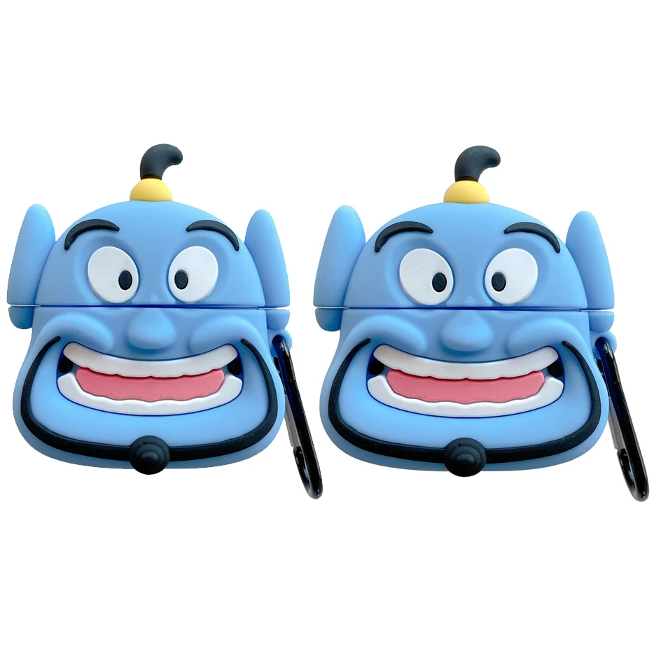 

Мультфильм 3D, с рисунком "Аладдин" Чехол для Airpods Disney Ангел силиконовые Беспроводной наушники защитное покрытие
