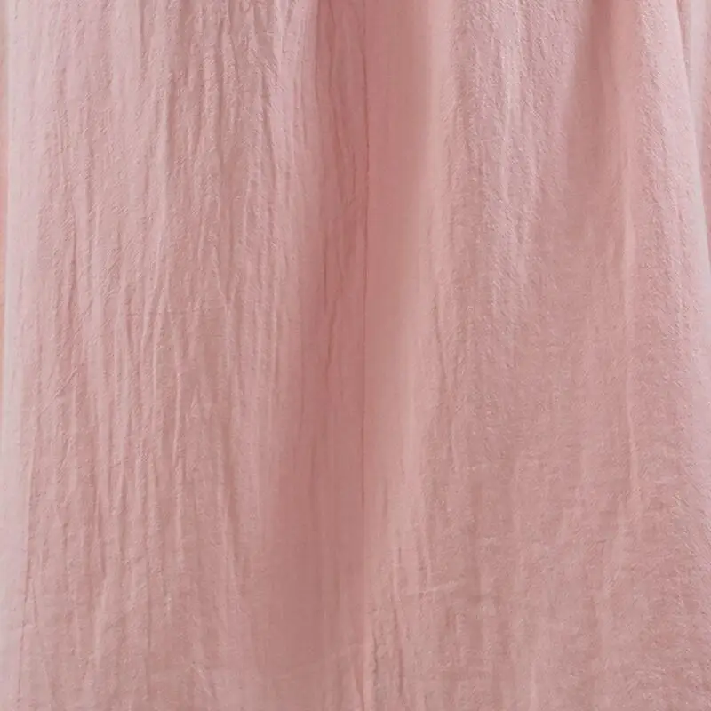 

ZITY Cotton Women Backless Summer Dresses 2020 Casual V-neck Button Pocket Lotus leaf Sleeve A-line Midi Dresses Women Vestidos