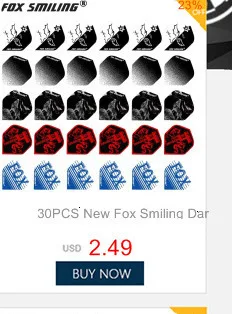 Fox Smiling большой размер пластиковый Дартс коробка дардо чехол для профессиональных аксессуары для игры в Дартс 6 цветов