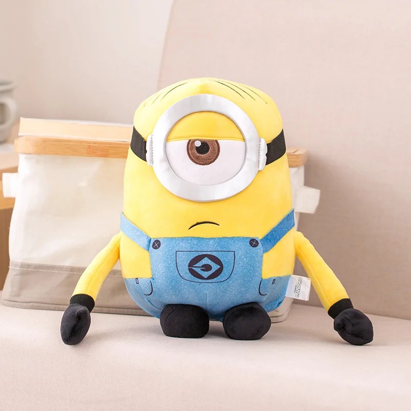 

Anime Little Yellow Man Plush Toys Big Eyes Stuart Kevin Bob Cute Soft Doll Sofa Bedroom Decor Valentines Gift For Girlfriend