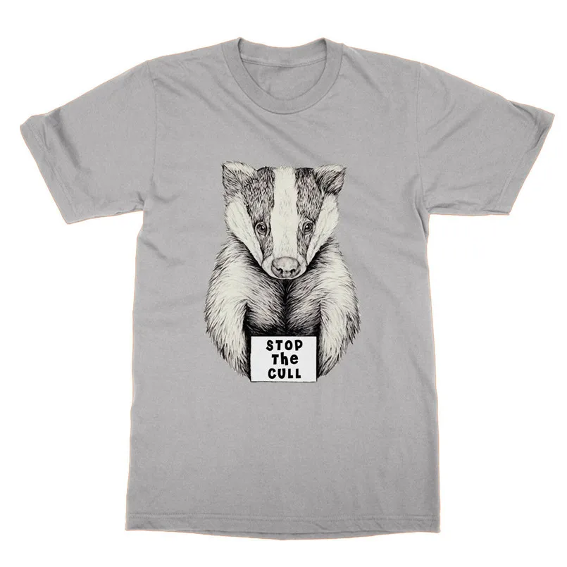 Stop the Cull Барсук футболка с протестом смешной Ботан животное знак протеста подарок