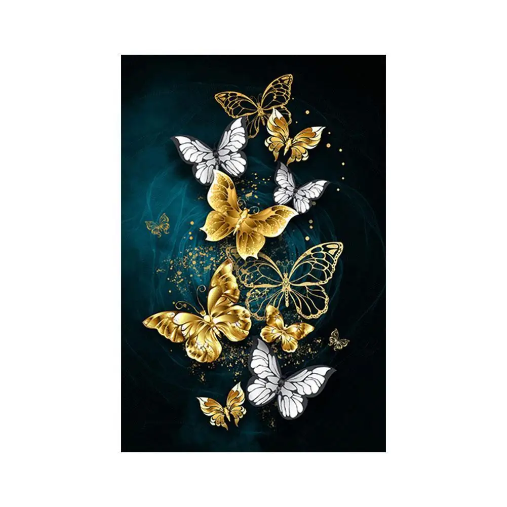 

Butterfly Pattern 3D Diy Diamond Painting Cross Ctitch Decor Painting Art Diamond Kits Mosaic Embroidery Crystal I5F5