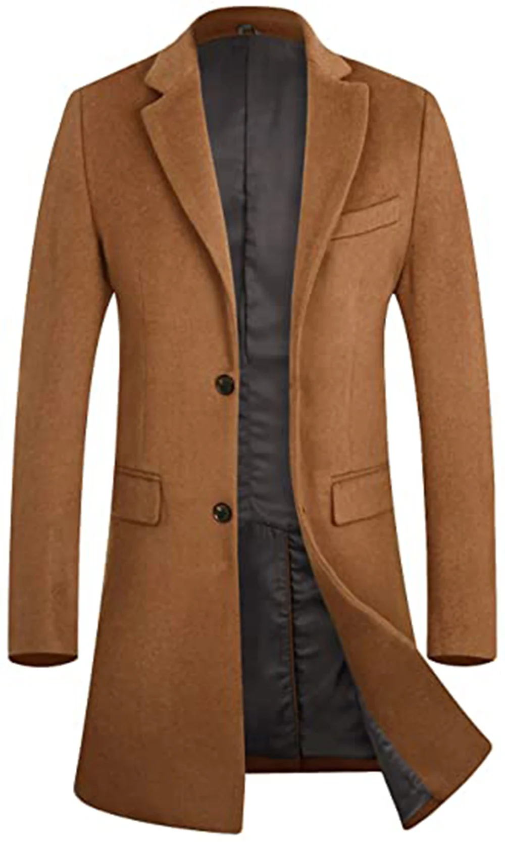 1 pçs notch lapela marrom/marinha/preto jaqueta masculina ternos inverno 30% 50% lã blazer sob medida roupa de festa só um casaco (0)