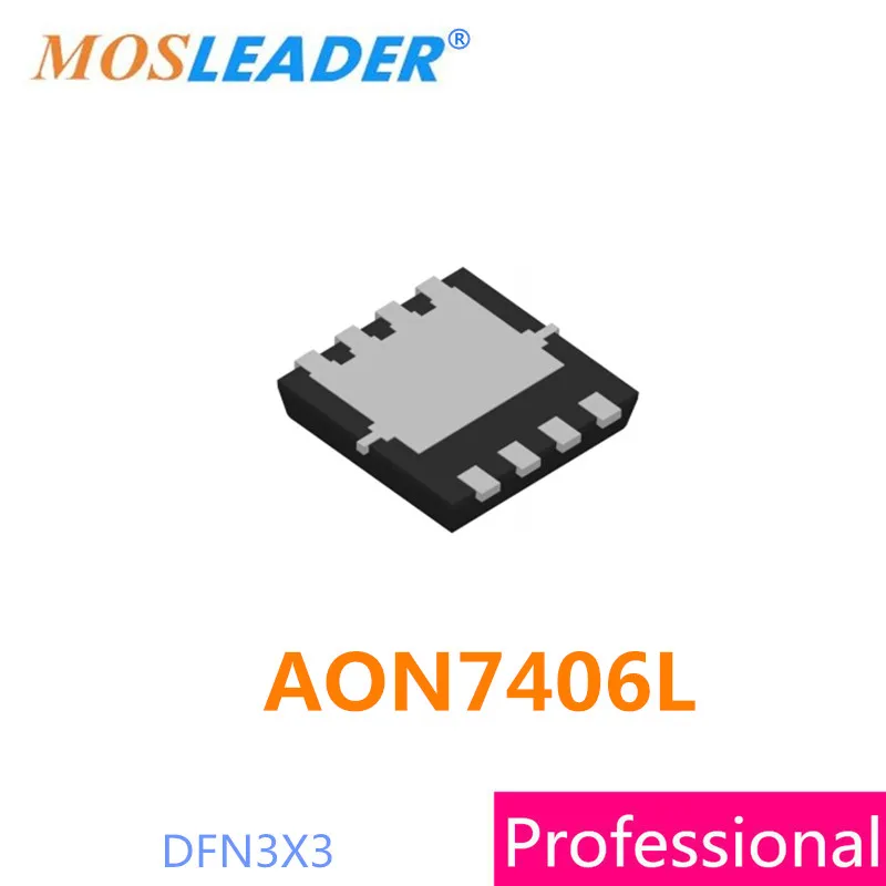 

Mosleader AON7406L DFN3X3 100PCS 500PCS 1000PCS 30V 11A N-Channel AON7406 7406 DFN3 Chinese High quality