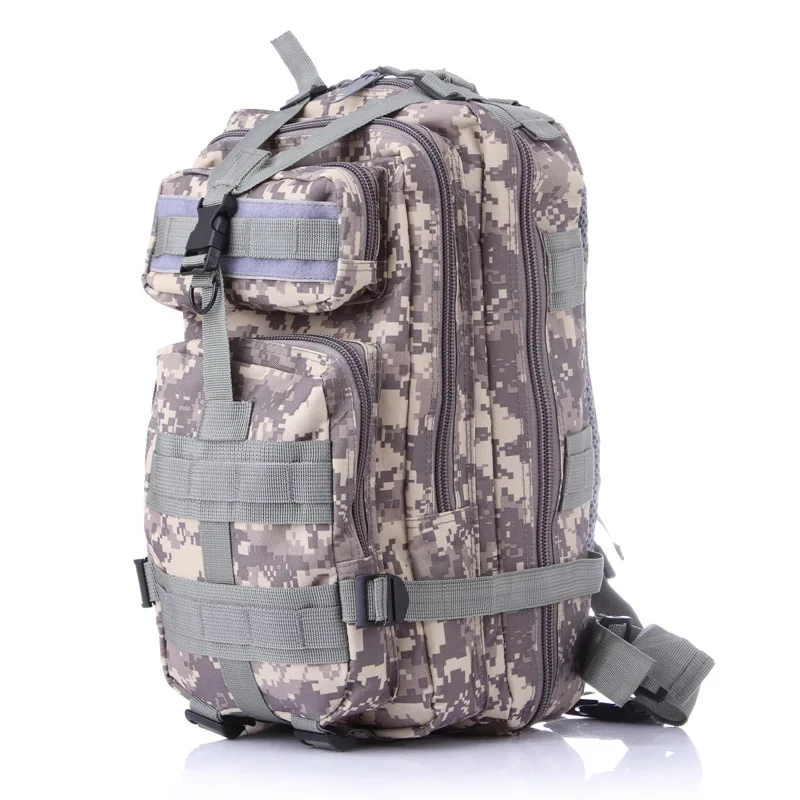 ACU Camouflage Мужской военный тактический рюкзак 25л, водонепроницаемый походный Рюкзак Molle, Спортивная армейская сумка для путешествий, походный рюкзак для отдыха на природе - Цвет: ACU Camouflage