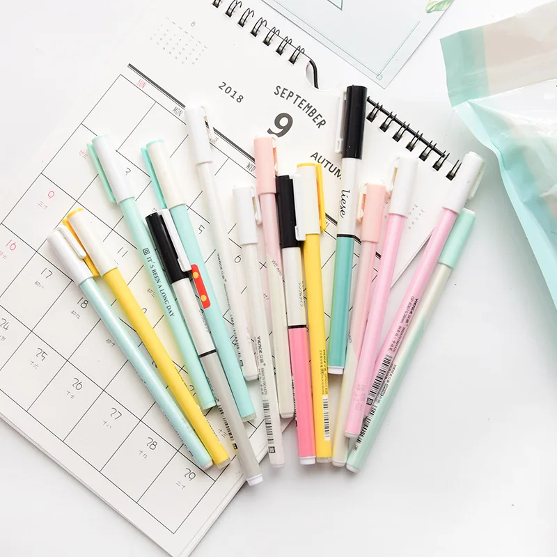 Нейтральная ручка для студентов используется подпись корейские канцелярские