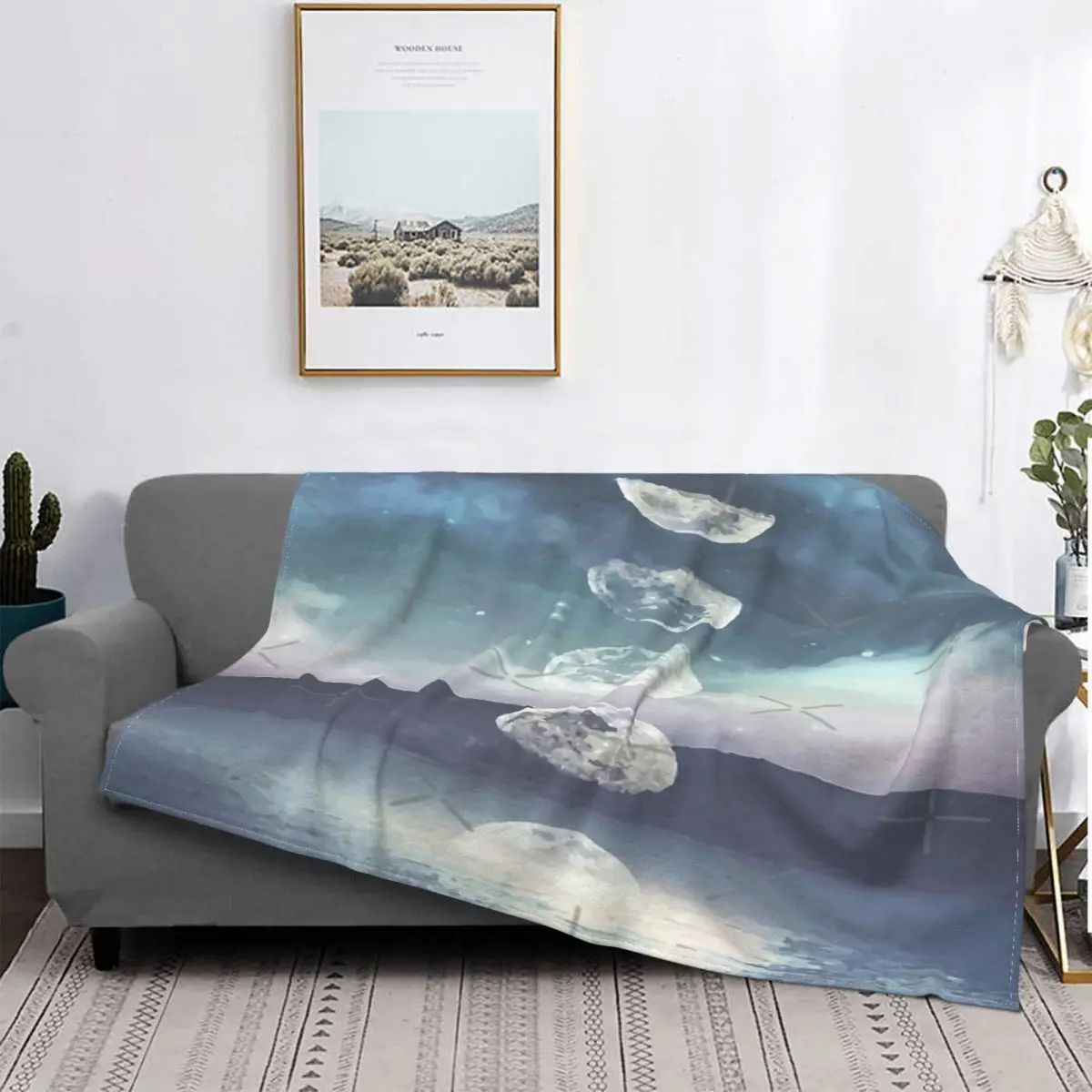 

Manta de la luz de la Luna para cama, manta a cuadros para sofada cama, manta с капучинатором из аниме, Manta para Baby