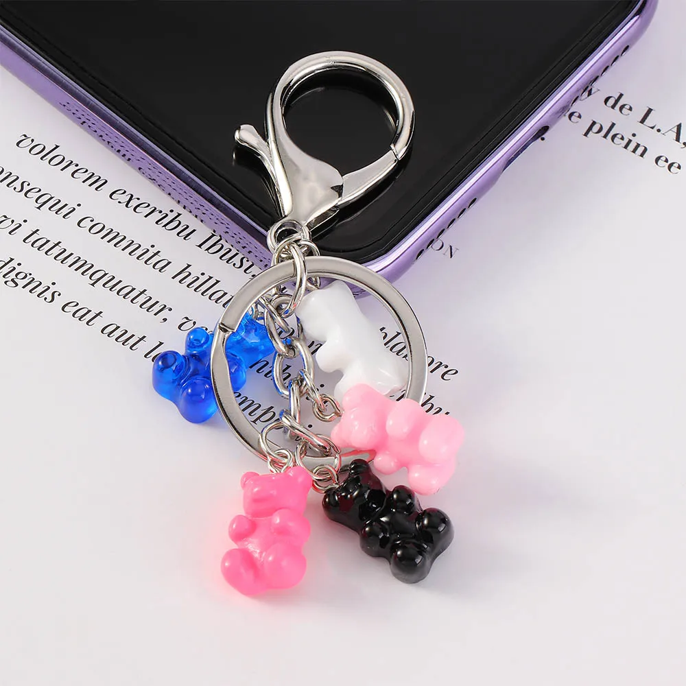 1 шт. брелок для ключей с медведем из резины | Украшения и аксессуары