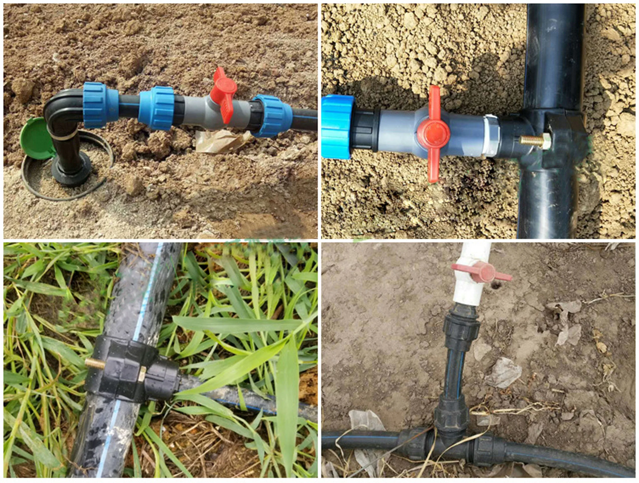 20mm PE Pipe Quick Connector Black Straight Tee Cross Elbow End Cap Joint Water Controll Valve Garden Irrigation Fittings | Дом и сад
