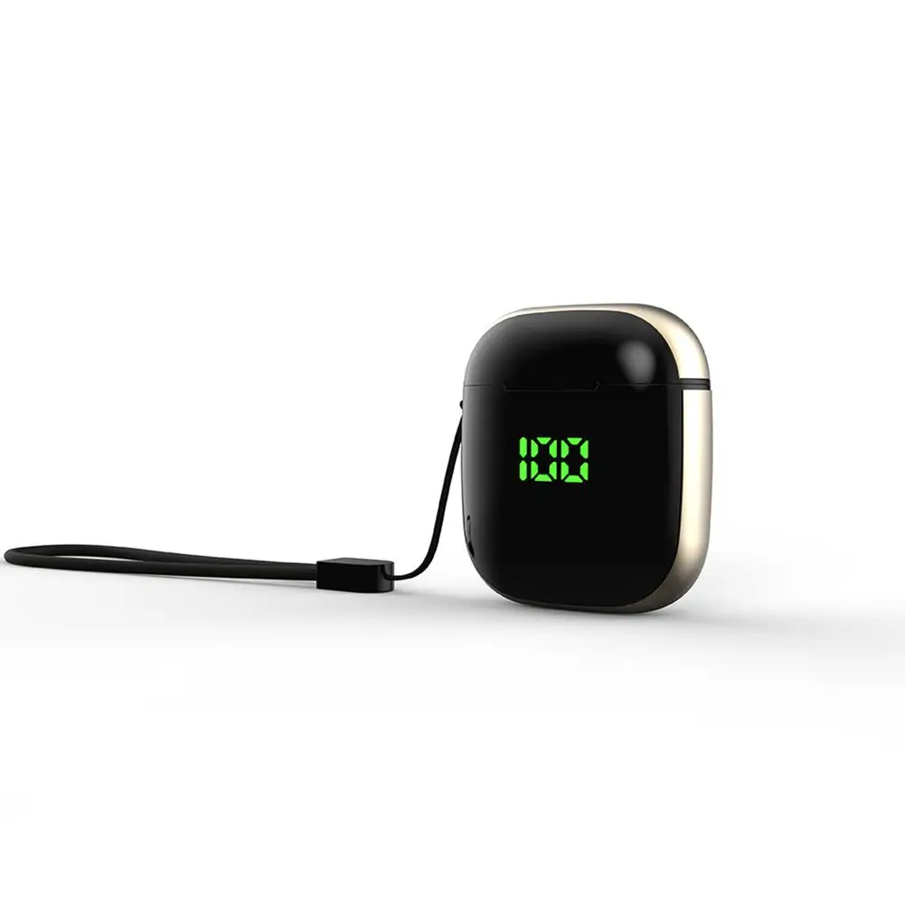 WK60 TWS5.0 Bluetooth наушники светодиодный дисплей QI IPX5 Водонепроницаемый беспроводной зарядки бинауральная HD телефонная гарнитура Мини наушники