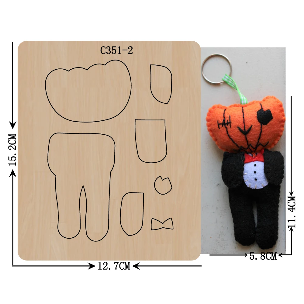 Новый Хэллоуин привидения деревянные штампы скрапбукинга C-351-2 резки | Дом и сад