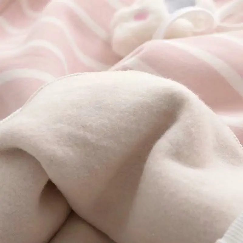 

Winter Korean Girl Hooded Drawstring Cartoon Embroidery Striped Sweatshirts Loose Hoodies Women Casual Fleece Pullovers 2011809