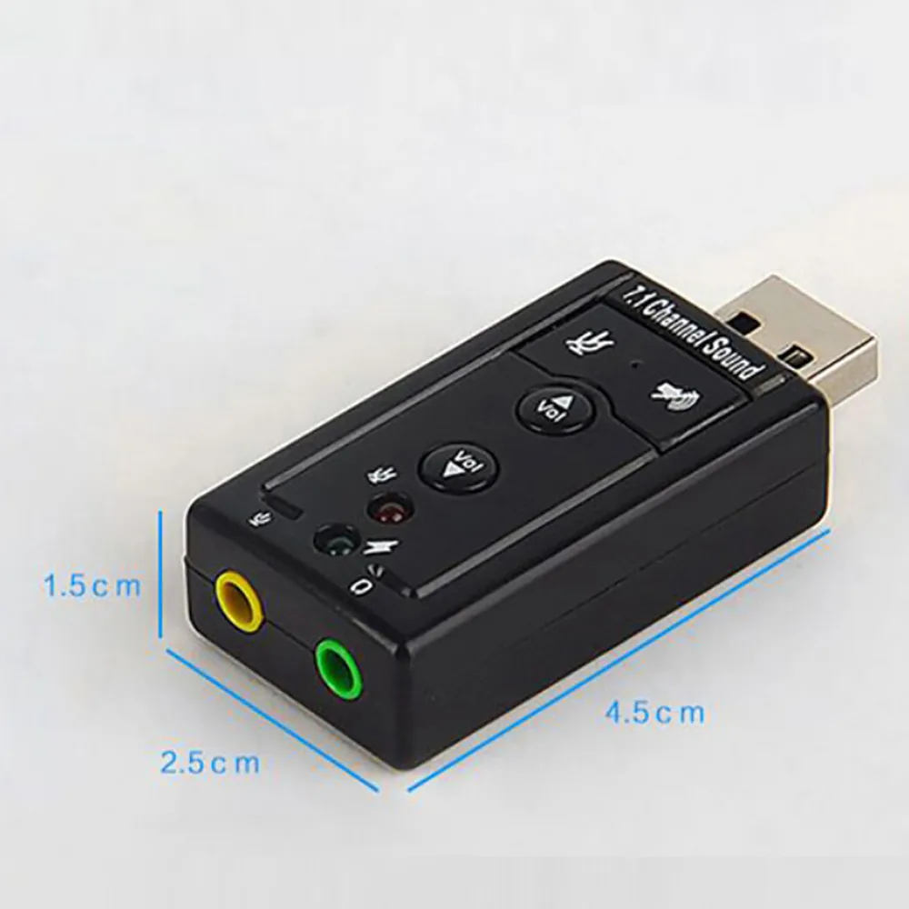Модный аудио Usb 7 1 Canali Esterna 3D звук Adattatore Pc адаптер для записной книжки 30 |