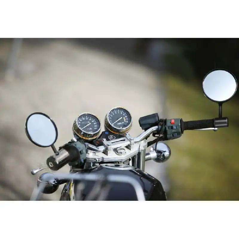 Зеркало заднего вида мотоциклетное круглое 7/8 дюйма 1 пара|Боковые зеркала и