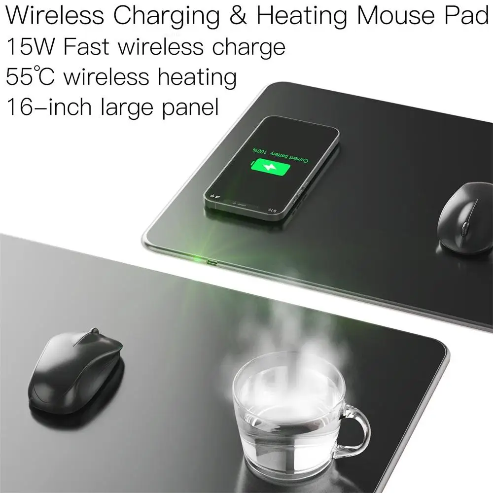 

JAKCOM MC3 Wireless Charging Heating Mouse Pad Super value than bank charger p40 11 cargador