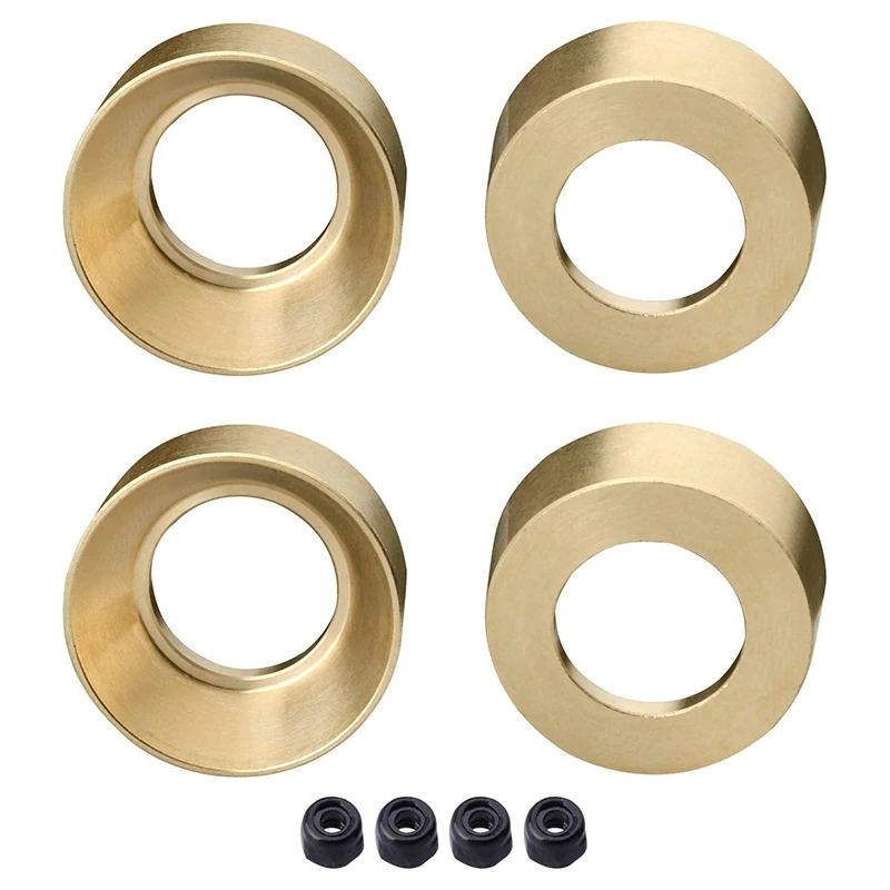 

Brass Wheel Weights W/Locknuts Upgrade Accessories for AXIAL SCX24 AXI90081 Upgrade Parts 1/24 RC Crawler Car