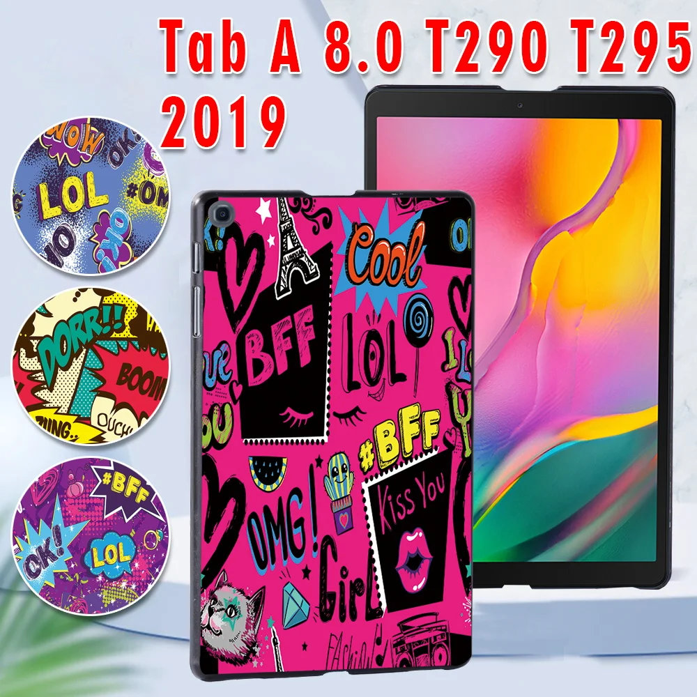 

Tablet Case for Samsung Galaxy Tab A 8.0 (2019) T290 T295 Cover Case + Free Stylus