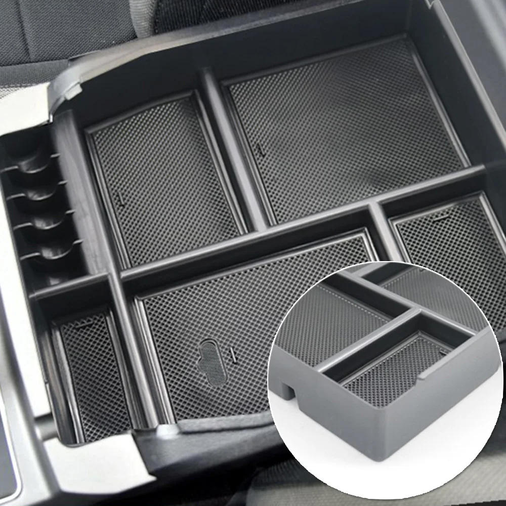 Центральный ящик для хранения в рядах консоли черный Внутренний органайзер