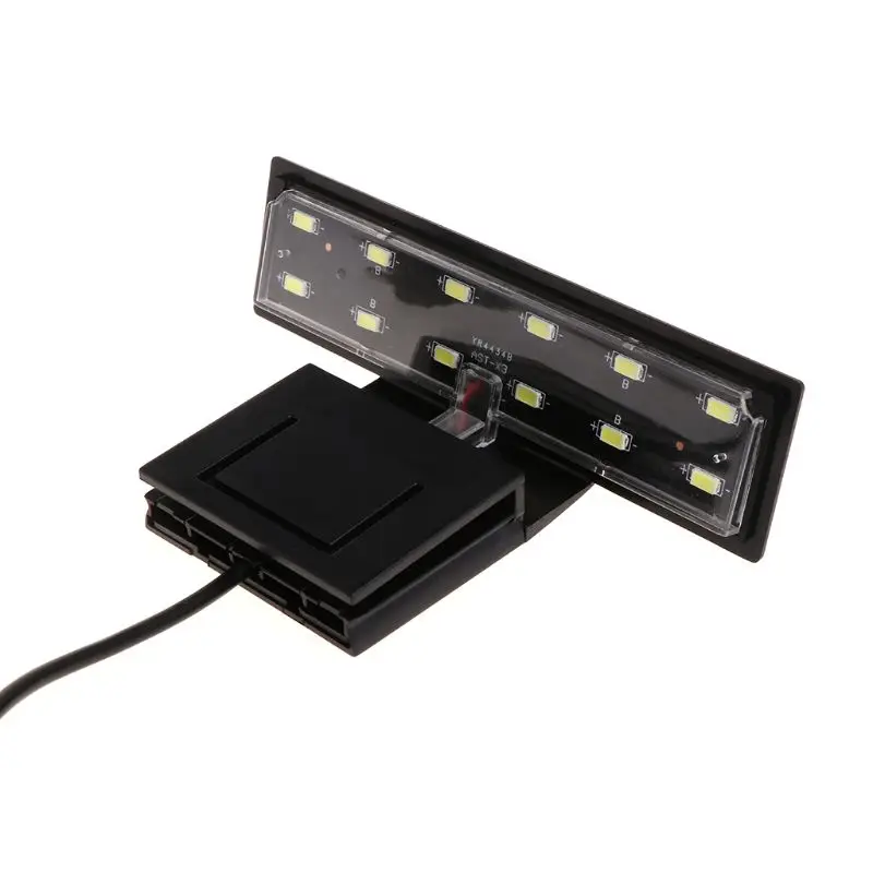 

12 LED Aquarium Fish Tank Clamp Clip Water Plant Grow White Color Lighting EU