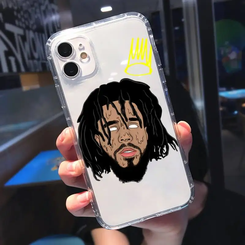 

Y61 Rapper J. Cole Phone Case Transparent soft For iphone 5 5s 5c se 6 6s 7 8 11 12 plus mini x xs xr pro max