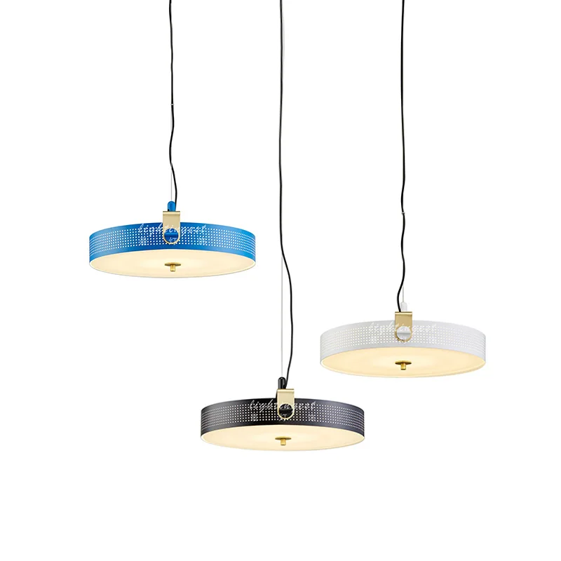 Современные креативные железные белые черные подвесные светильники